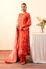 CORAL(3Pc Digital Printed Suit)