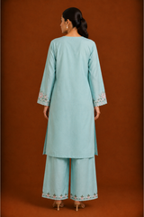 Embroidered 2 Piece Suit