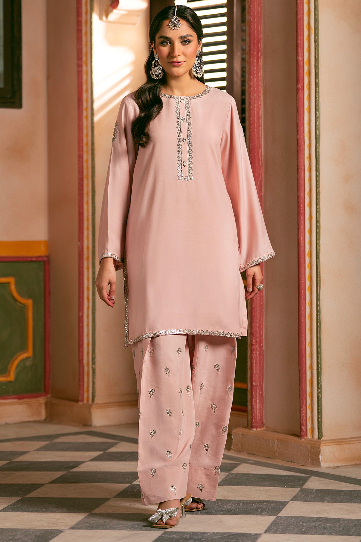 Dew Rose(Embroidered 2Pc Dress) – Mausummery