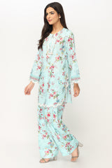 Printed Embroidered Co-ord