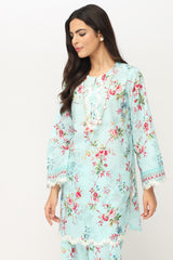 Printed Embroidered Co-ord
