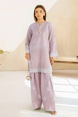 Lilac(Embroidered Shirt & Trouser)