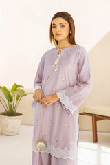 Lilac(Embroidered Shirt & Trouser)