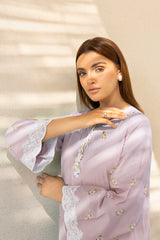 Lilac(Embroidered Shirt & Trouser)
