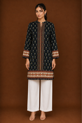 Printed Linen Kurta