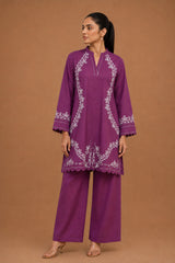 Embroidered 2 Piece Suit