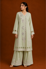 Embroidered 2 Piece Suit