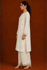 Embroidered 2 Piece Suit