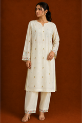 Embroidered 2 Piece Suit