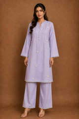 Embroidered 2 Piece Suit