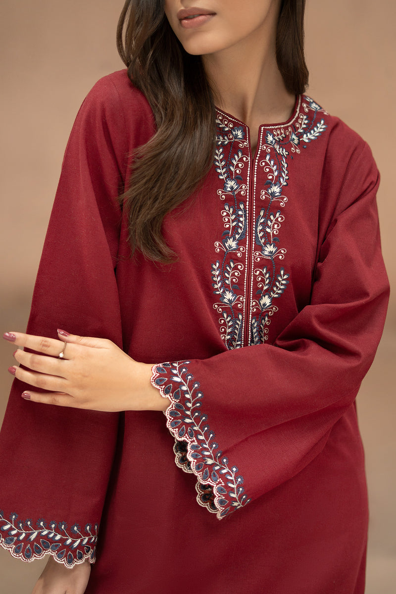 Red Muse(Embroidered Co Ord)